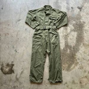 Vintage 40s WW2 Herringbone 13 Star Military Coveralls Size 38R